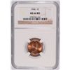 Image 1 : 1946 LINCOLN CENT, NGC MS-66 RED!  NICE!