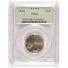 Image 1 : 1940 WASHINGTON QUARTER PCGS PR65 OLD GREEN HOLDER