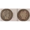 Image 1 : 1908 BARBER HALF GOOD & 1914-S BARBER HALF VG