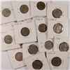 Image 1 : 13 SILVER JEFFERSON NICKELS & 8 EARLY DATES 1938-41