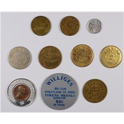 (10) MISC STORE TOKENS (NEAT DEAL)