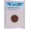 Image 1 : 1863 CIVIL WAR TOKEN (WILSONS 1 MEDAL) ICG AU-53 DETAILS