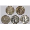 Image 2 : (5) ROOSEVELT DIMES (57, 57-D, 58-D, 59, 59-D)