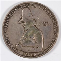 1920 PILGRIM COMMEN HALF DOLLAR XF-45