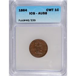 1864 CIVIL WAR TOKEN ICG AU-58