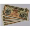 Image 1 : ( 5 ) 1914 CHOICE UNCIRCULATED MEXICO 5 PESOS NOTES M-561 A SCARCE!!