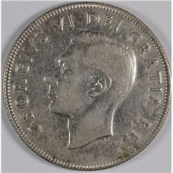 1948 CANADIAN HALF DOLLAR, AU KEY COIN! TRENDS AT $275.00