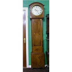 An 18th/19th Century 8 day striking longcase clock, the 13" circular dial painted Roman numerals...