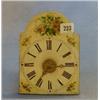 A 19th Century postman's alarm clock, the 6" square arched painted dial with Roman numerals, by C...