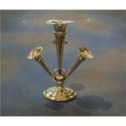 A silver 4 terminal epergne raised on a circular base,  Birmingham 1919 10" £75-125...