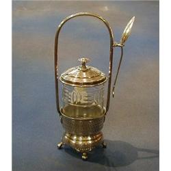 A WMF silver plated pickle jar holder £40-60...