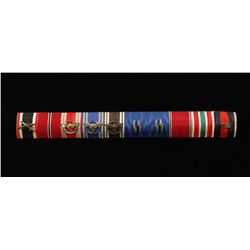 German WWII Waffen SS 10 Place Ribbon Bar