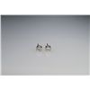 Image 2 : Stylish Pair of Diamond Stud Earrings with 2 Round