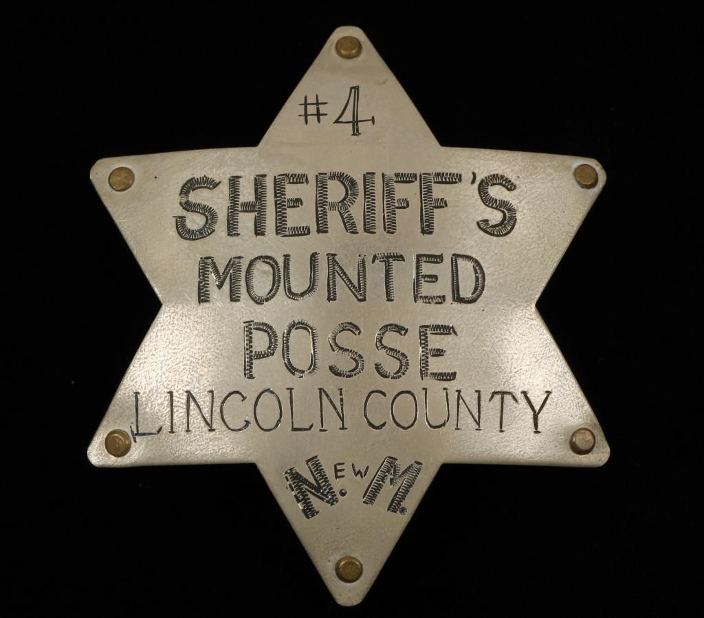 Old West Sheriff’s Mounted Posse New Mexico Badge