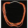 Image 1 : Native American 7 Strand Coral Necklace