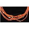Image 2 : Native American 7 Strand Coral Necklace