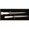 Image 1 : Lot of 2 Dirks with Leather Scabbards