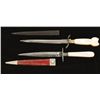 Image 2 : Lot of 2 Dirks with Leather Scabbards