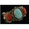 Image 2 : Albert Cleveland Turquoise & Coral Cuff
