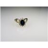 Image 1 : Finely Appointed Oval Blue Sapphire and Diamond