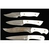 Image 2 : 4 Old West Damascus Knives with Mother of Pearl