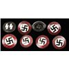 Image 1 : 8 German WWII Enameled Party Badges