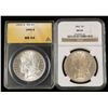 Image 1 : Lot of 2 Coins. 1896 MS64 & 1884 S$1 MS64 ANACS
