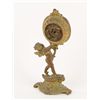 Image 2 : Antique Brass Cherub Holding a Clock
