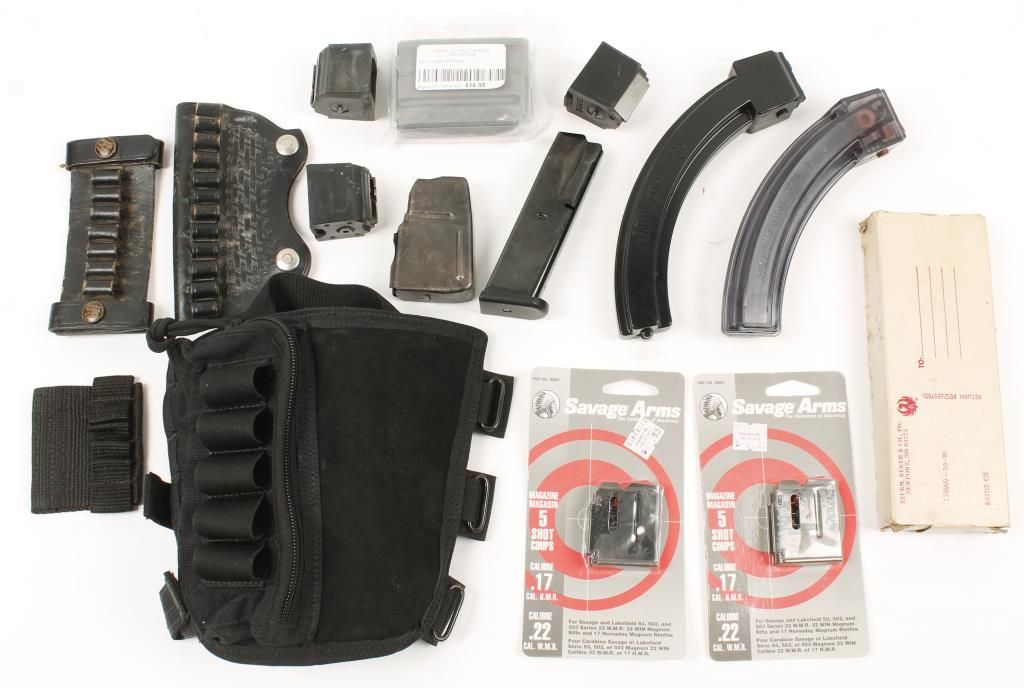 Lot Of Magazines And Ammunition Pouches
