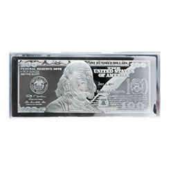 4 oz $100 Bill .999 Pure Silver Bar (W/Box & COA)