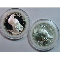 1984-S & 1984-D Olympic Dollars Gem BU and Gem Cameo Pf