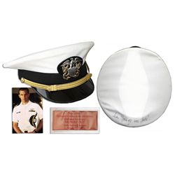 Kevin Costner Navy Dress Hat From ''No Way Out'' -- Signed by Co-Star Sean Young