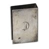 Image 1 : Marlene Dietrich Personally Owned ''D'' Silver-Plated Match Box