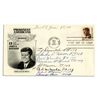 Image 1 : John F Kennedy PT-109 Crew Member Autographs on a JFK Commemorative Envelope