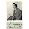 Image 1 : Norman Rockwell Signed 8'' x 10'' Portrait Photo