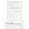 Image 1 : Hemingway Letter Signed the Year Before His Suicide -- ''... for the material sent to Spain last sum