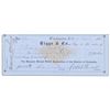 Image 1 : Civil War Photographer Alexander Gardner Signed Check