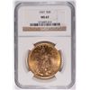 Image 1 : 1927 $20 GOLD ST GAUDENS NGC MS63