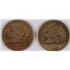 Image 1 : 2- FLYING EAGLE CENTS, 1857 G/VG & 1858 VG