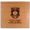 Image 3 : BASEBALL HALL OF FAME 50th ANNIVERSARY 12 OUNCE .999 PROOF SILVER ROUND/WOOD BOX