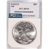 Image 1 : 1989 AMERICAN SILVER EAGLE, PCI MS-70  RARE  TRENDS PRICE $1600.00