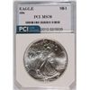 Image 1 : 1994 AMERICAN SILVER EAGLE, PCI MS-70  RARE  TRENDS PRICE $950.00