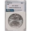 Image 1 : 2003 AMERICAN SILVER EAGLE, PCI MS-70  RARE  TRENDS PRICE $275.00