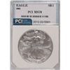 Image 1 : 2005 AMERICAN SILVER EAGLE, PCI MS-70!  RARE