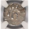 Image 2 : SILVER DENIER ITALY, LUCCA, HENRY III-V  A.D.  1035-1125  NGC GENUINE