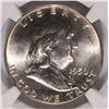 Image 2 : 1950 FRANKLIN HALF DOLLAR NGC MS-64 FBL