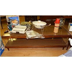 RETRO COFFEE TABLE & STEP END TABLE