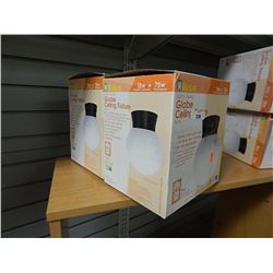 GLOBE CEILING LITE - 4 TOTAL