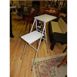 FOLDING TWO TIER STAND