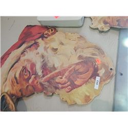 NATIVITY WOOD CUT-OUT - SANTA